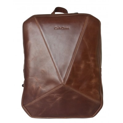 Мужской рюкзак из натуральной кожи Carlo Gattini Lanciano brown (арт. 3066-02)