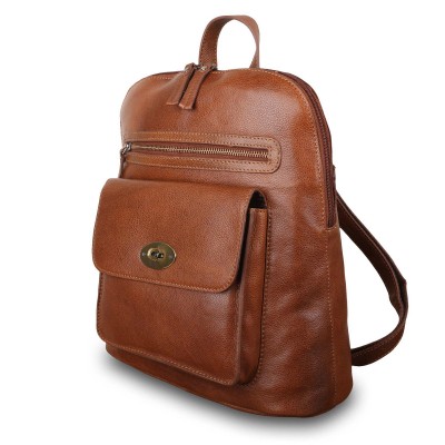Мужской рюкзак из натуральной кожи Ashwood Leather M-66 Tan
