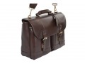 Кожаный портфель мужской Ashwood Leather  Henry  Brown