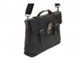 Мужской портфель из натуральной кожи Ashwood Leather 4554 Black