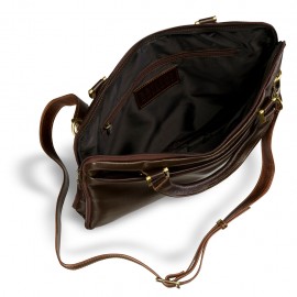 Деловая сумка SLIM-формата BRIALDI Ostin (Остин) brown
