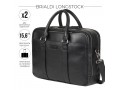 Вместительная деловая сумка с 2 отделениями BRIALDI Longstock (Лонгсток) relief black
