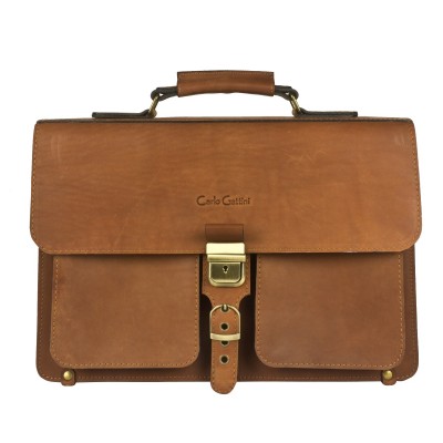 Кожаный портфель мужской Carlo Gattini Soffranco brown (арт. 2025-31)