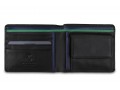 Бумажник Visconti Bond BD10 M Black/Cobalt/Green
