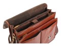 Кожаный портфель мужской Ashwood Leather Gareth Chestnut Brown