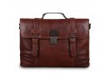 Кожаный портфель для документов Ashwood Leather  4554 Tan