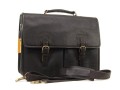 Кожаный портфель мужской Ashwood Leather Gareth Dark Brown