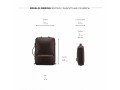 Мужской кожаный рюкзак-трансформер BRIALDI Bering (Беринг) relief brown