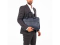 Мужская сумка из натуральной кожи Anson Dark Blue