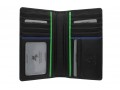 Бумажник Visconti BD12 Jaws Black/Cobalt/Green